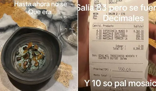 La lujosa experiencia en Central causa varias reacciones en redes. Foto: composición LR/ TikTok Peruano gastó S/8.300 en restaurante Central y muestra lo que comió: "Entró con hambre y salió con hambre"