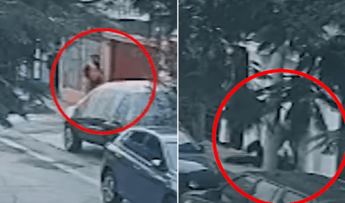 Hampón y su cómplice tenían puesto chalecos naranjas reglamentarios.