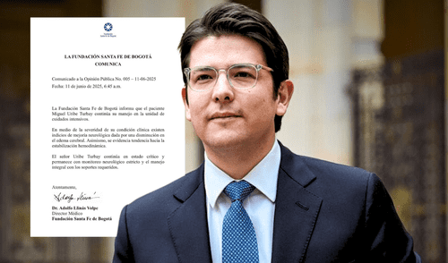 Ciudadanos oran por Miguel Uribe, quien muestra mejoría neurológica en la UCI.