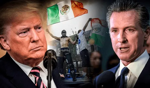 Donald Trump instó a Gavin Newsom a actuar para frenar las protestas en Los Ángeles. Donald Trump instó a Gavin Newsom a actuar para frenar las protestas en Los Ángeles.