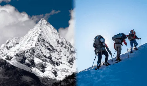 Montañistas desaparecen en nevado de Áncash. Foto: composición LR