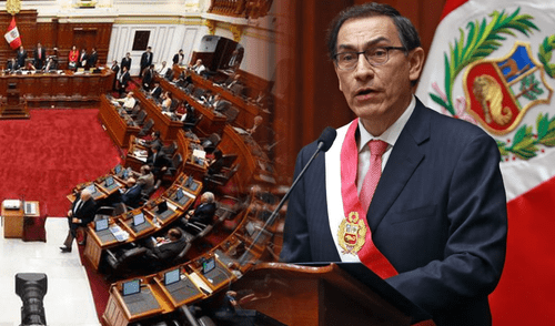 Inhabilitan por 10 años a expresidente Martín Vizcarra. Foto. composición LR Martín Vizcarra, Congreso