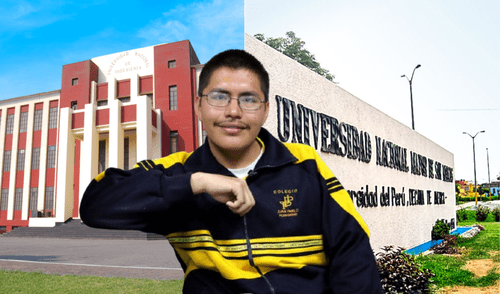 Rafael Ricaldi alcanzó una vacante en la UNI en la modalidad Ingreso Escolar Nacional (IEN). Foto: composición LR/UNI/Andina/