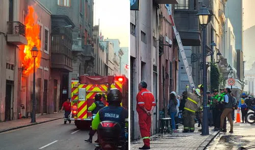 El incendio reportado esta mañana afectó el primer piso de una vivienda. Foto: Kevinn García El incendio reportado esta mañana afectó el primer piso de una vivienda. Foto: Rosa Quincho