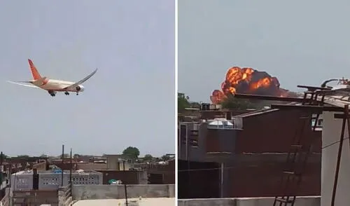 Un Boeing 787 de Air India se estrelló minutos después de despegar del aeropuerto de Ahmedabad
