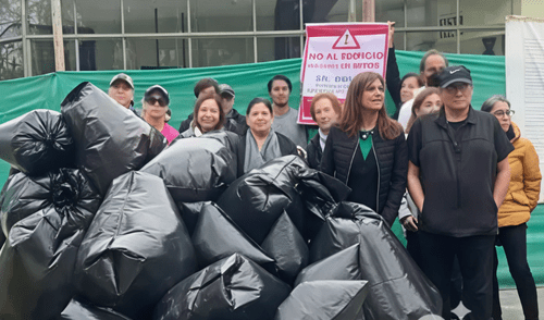Vecinos de Surco en desacuerdo con proyecto de construcción de edificio. Foto: Rotafono de RPP