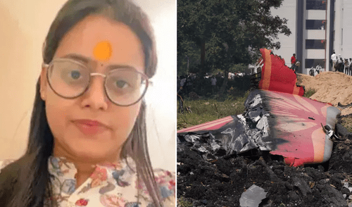 Bhoomi Chauhan no abordó el Boeing 787-8 que se estrelló minutos tras despegar. Foto: NavbharatTimes Bhoomi Chauhan no abordó el Boeing 787-8 que se estrelló minutos tras despegar.