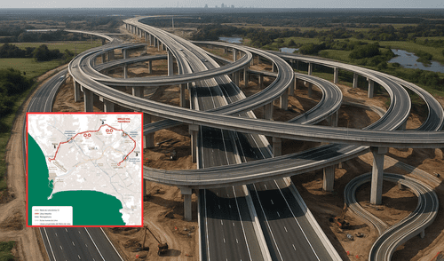 El megaproyecto peruano unirá 12 distritos y SJL con Independencia en cinco minutos. Foto: Composición LR/ ChatGPT/ Andina El megaproyecto peruano que unirá 12 distritos y conectará San Juan de Lurigancho con Independencia en 5 minutos: tendrá una inversión de 3.396 millones de dólares