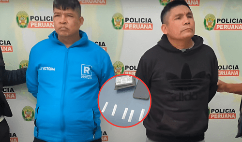 Cayeron con 5 navajas junto a celulares y billeteras que serían de sus víctimas del día. Foto: Composición LR/ ATV Noticias Cayeron con 5 navajas junto a celulares y billeteras que serían de sus víctimas del día.