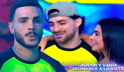 Mario Irivarren, Vania Bludau y Austin Palao se juntaron en 'Esto es guerra'. Foto: Composición LR/Captura/América TV Mario Irivarren, Vania Bludau y Austin Palao se juntaron en 'Esto es guerra'.