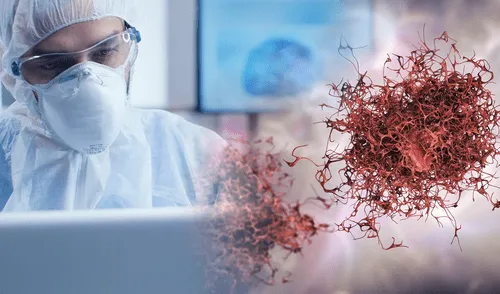 Investigadores del Conicet desarrollaron un anticuerpo monoclonal que bloquea la Galectina‑1 y frena el avance de tumores. Foto: Composición LR/Freepik Cáncer, estudio científico