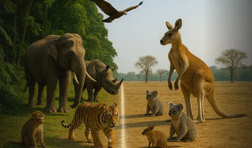 Línea de Wallace | Australia | asia | oceanía | Charles Darwin