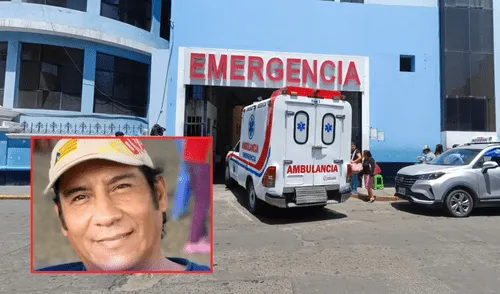 Padre de familia permanece internado en el hospital. Composición LR/ Yolanda Goicochea.