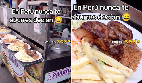 Esta singular estrategia no solo llamó la atención por su efectividad, sino que también se viralizó en redes sociales. Foto: composición LR/ TikTok Comerciante amarra presas de pollo frito para evitar robos en su carretilla: "Eso es marketing"