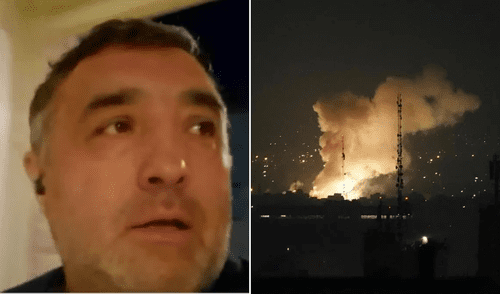 El chileno, Francisco Salgado vivió el ataque iraní desde su casa al sur de Jerusalén. Foto: Mega/AFP El chileno, Francisco Salgado vivió el ataque iraní desde su casa al sur de Jerusalén.