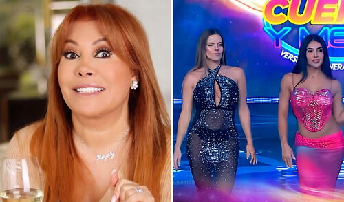Polémica generó el ingreso de Vania Bludau a 'EEG'. Foto: composición LR/ Instagram/ América TV Magaly Medina critica a Vania Bludau por ingresar a ‘EEG’: “El dinero pasa por encima de los valores”