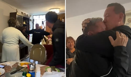 El emotivo video viral del reencuentro tras tres décadas de ausencia. Foto: composición LR/@jasonmovesaround/ TikTok Peruano y su esposa regresan al Perú después de 33 años y se reencuentra con sus padres: “Nadie se lo esperaba”