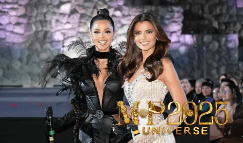 Luciana Fuster fue presentadora de Preliminar del Miss Perú 2025. Foto: Composición LR/ missperuoficial