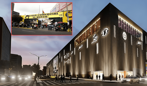 Se estima que el nuevo proyecto de construcción del Centro Comercial El Hueco estará listo en 2028. Foto: composición LR/Periódico La Social/Perú Retail