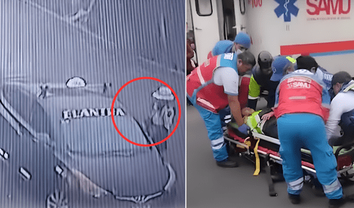 Sujeto intentó escapar de la intervención y arrastró a la agente. Foto: Composición LR/24Horas Sujeto intentó escapar de la intervención y arrastró a la agente.