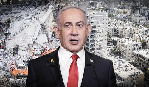 Netanyahu y el presidente Isaac Herzog pidieron apoyo internacional para enfrentar la amenaza nuclear iraní, alertando sobre el posible armamento masivo. Foto: composición LR/AFP Benjamin Netanyahu asegura que Irán "pagará un precio muy alto" tras ataque con misiles a civiles en Israel