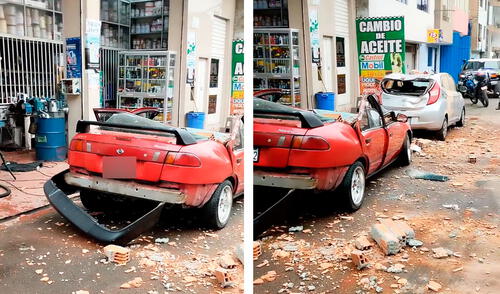 Autos terminaron aplastados durante fuerte temblor de 6,1 de magnitud.