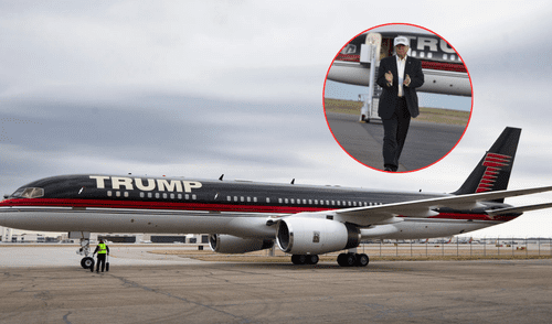 El lujoso Trump Force One del presidente de Estados Unidos.