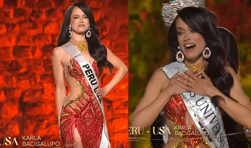 Karla Bacigalupo, representante de Miss Perú USA, fue coronada como la nueva Miss Perú 2025 en la gala celebrada el 15 de junio en Cusco, destacando por su discurso en quechua. Foto: captura Youtube El potente discurso que hizo ganar a Karla Bacigalupo el Miss Perú 2025