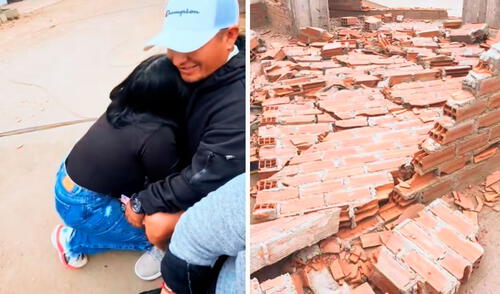 Las imágenes de parte de la vivienda destruida generaron gran impacto en los usuarios en TikTok.