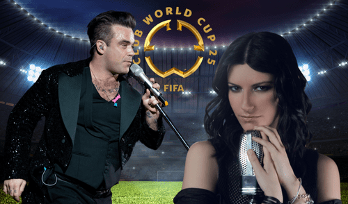 Robbie Williams y Laura Pausini compusieron 'Desire'. Foto: Composición LR/ Archivo GLR Robbie Williams y Laura Pausini compusieron 'Desire'. Foto: Composición LR/ Archivo GLR