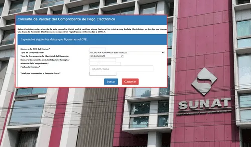 Consulta en Sunat si un recibo por honorarios mantiene su vigencia o no.