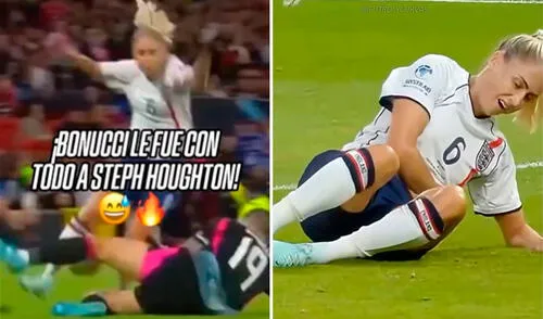 Leonardo Bonucci y Steph Houghton participaron en un amistoso a favor de la Unicef. Foto: composición de LR/captura de ESPN Leonardo Bonucci y Steph Houghton participaron en un amistoso a favor de la Unicef. Foto: composición de LR/captura de ESPN