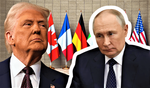 Donald Trump dijo que Putin estaba ofendido por su expulsión de la G7 y que su participación en el foro podría haber impedido la guerra actual. Foto: composición LR