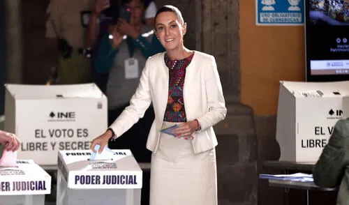 Sheinbaum impulsó las elecciones judiciales en México con el argumento de democratizar la justicia. Foto: AFP