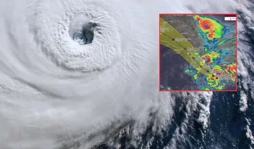 Ciclón Tropical Erick evoluciona a huracán categoría II y tocará tierras mexicanas este jueves 17 de junio. Ciclón Tropical Erick evoluciona a huracán categoría II y tocará tierras mexicanas este jueves 17 de junio.