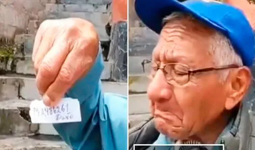 El adulto mayor pide justicia y que sus hijos lo apoyen como él un día los ayudó. Foto: composición LR/ TikTok/ @chotatvnoticias El adulto mayor pide justicia y que sus hijos lo apoyen como él un día los ayudó.