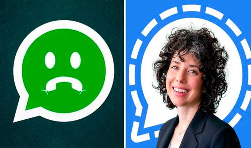 La presidenta de Signal invitó a unirse a su aplicación de mensajería. Foto: A24/Xataka