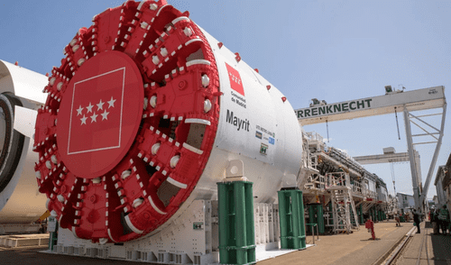 Tuneladora Mayrit, gigante alemana, iniciará en marzo ampliación del Metro Madrid. Foto: Comunidad de Madrid Tuneladora Mayrit, gigante alemana, iniciará en marzo ampliación del Metro Madrid.