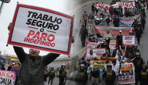 Transportistas peruanos exigen mayor seguridad en paro nacional del 18 de junio Transportistas peruanos exigen mayor seguridad en paro nacional del 18 de junio