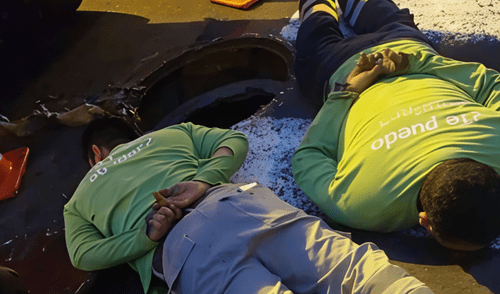 Caen en San Isidro falsos operarios durante intento de robo de cableado subterráneo. Foto: Latina