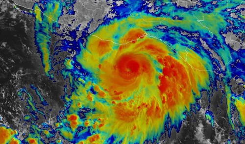 Huracán Erick se intensifica rápidamente, llegará a categoría 3 antes de impactar suelo mexicano durante las primeras horas del jueves 19 de junio. Huracán Erick se intensifica rápidamente, llegará a categoría 3 antes de impactar suelo mexicano durante las primeras horas del jueves 19 de junio.