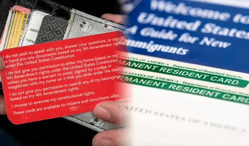 La tarjeta roja, a diferencia de la Green Card, otorga netamente protección ante ICE. La tarjeta roja, a diferencia de la Green Card, otorga netamente protección ante ICE.