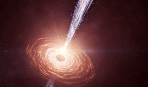 Agujeros negros expulsan chorros colosales de energía tan solo 3.000 millones de años después del Big Bang. Foto: NASA Agujeros negros expulsan chorros colosales de energía tan solo 3.000 millones de años después del Big Bang. Foto: NASA