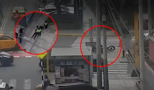 El ladrón intentó huir, pero fue impactado por una camioneta. Foto: Composición LR