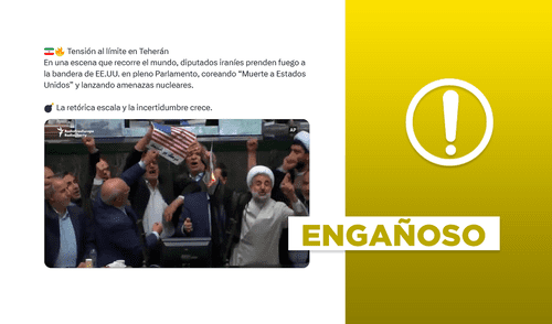 Irán no quemó una bandera de Estados Unidos en pleno conflicto con Israel