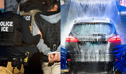 ICE arrestó 2 inmigrantes en el lavadero de autos Glendale Classic, en California.
