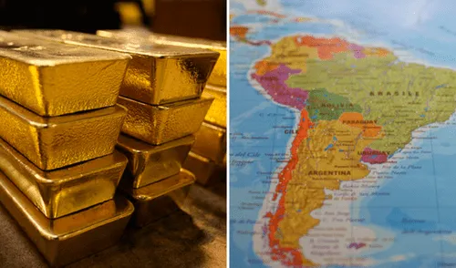 Perú, Brasil y Colombia son los países de Sudamérica con las mayores reservas de oro. Perú, Brasil y Colombia son los países de Sudamérica con las mayores reservas de oro.