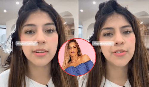 Zully se mostró incómoda al escuchar que algunas trabajadoras de la peluquería de Alejandra Baigorria realizaron comentarios despectivos sobre su cabello. Foto: Composición LR/ TikTok/ América TV Rajan de Zully en peluquería de Alejandra Baigorria y reacción se vuelve viral