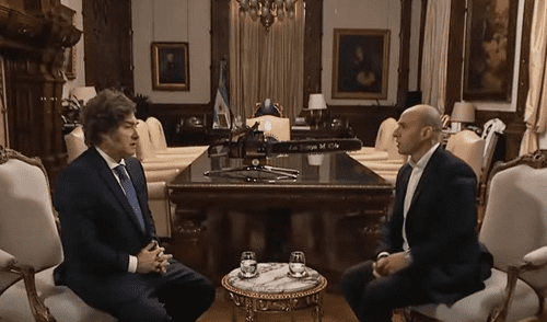 Javier Milei reafirmó su amistad y apoyo incondicional a Israel en su conflicto contra Irán. Foto: Captura LN Javier Milei nombra a Irán como "enemigo de Argentina" y confirma su respaldo a Israel