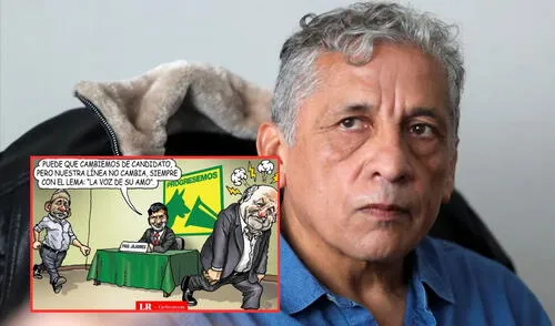 Carlincatura satiriza sobre la cercanía entre Progresemos y Antauro Humala. Foto: composición LR Carlincatura satiriza sobre la cercanía entre Progresemos y Antauro Humala